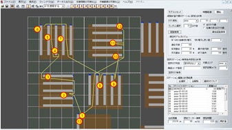 最短経路を自動計算し、音声で順路を指示