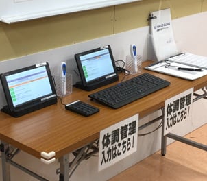 Tablets for logging body temperatures