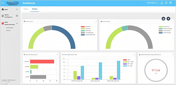 Unified dashboard provides operational visibility for label printers and mobile computers